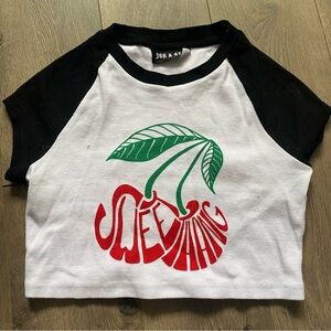 JGR & STN Princess Polly graphic tee cropped
